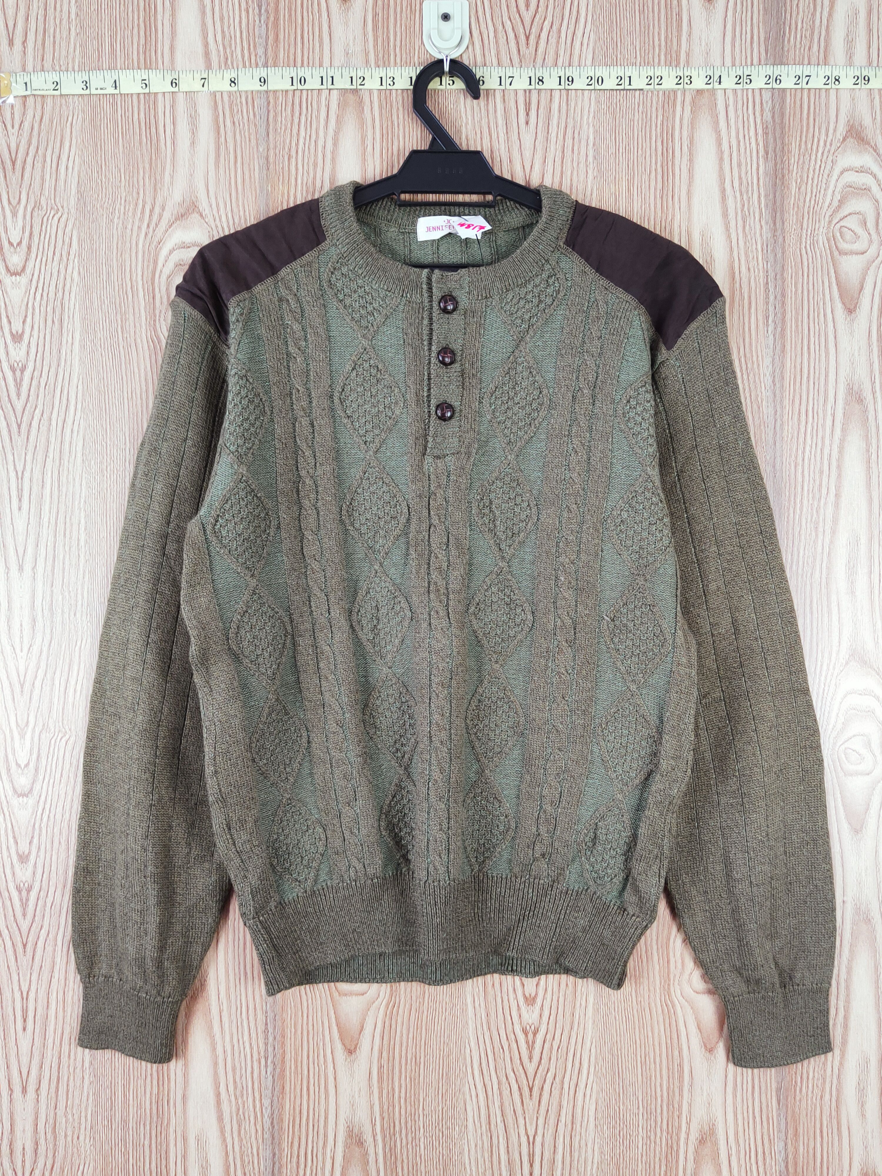 Aran Isles Knitwear Jennifer Club Olive Knitwear Sweatshirts #w817 Size US M / EU 48-50 / 2 - 1 Thumbnail
