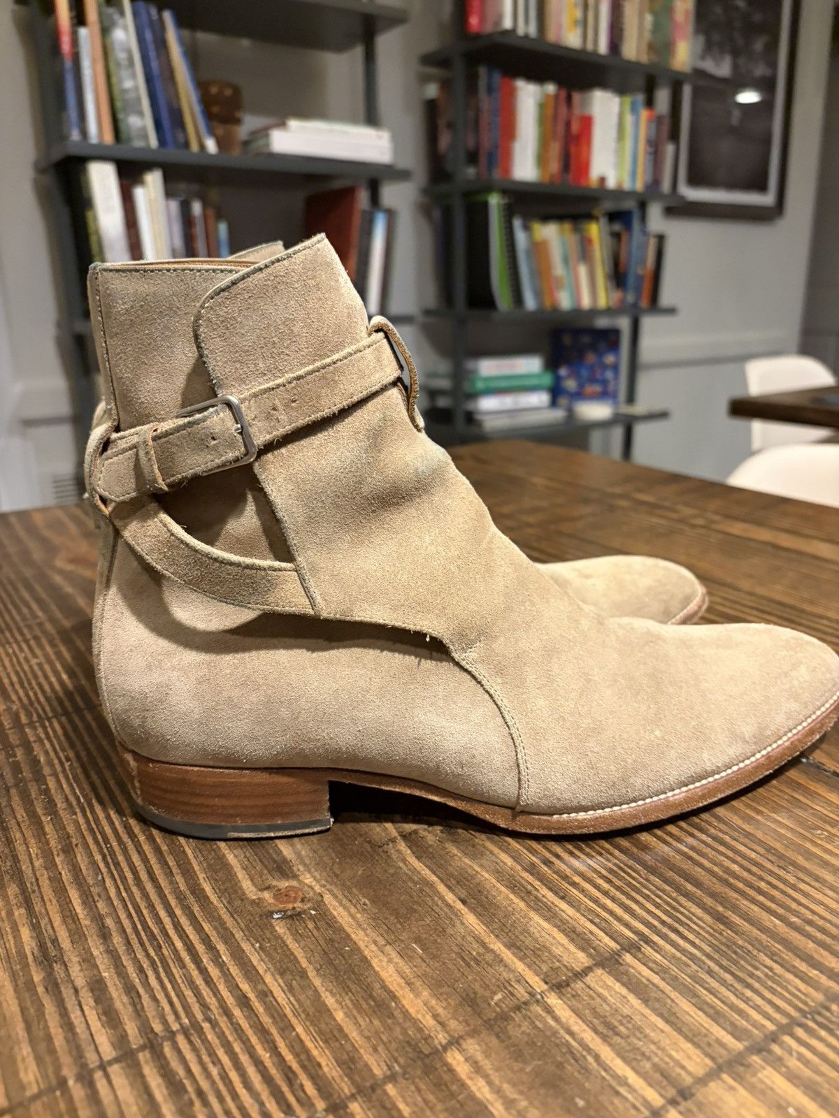 2014 Saint Laurent Jodhpur Wyatt boots by Hedi Slimane