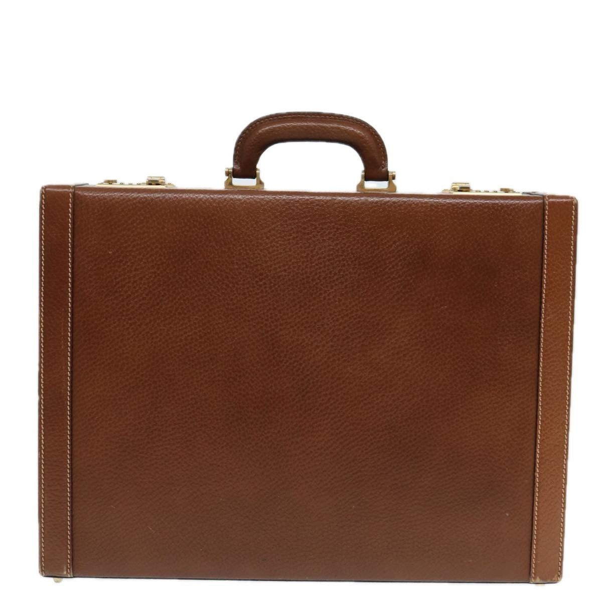 Loewe LOEWE Anagram Attache Case Trunk Leather Brown Gold Size ONE SIZE - 2 Thumbnail
