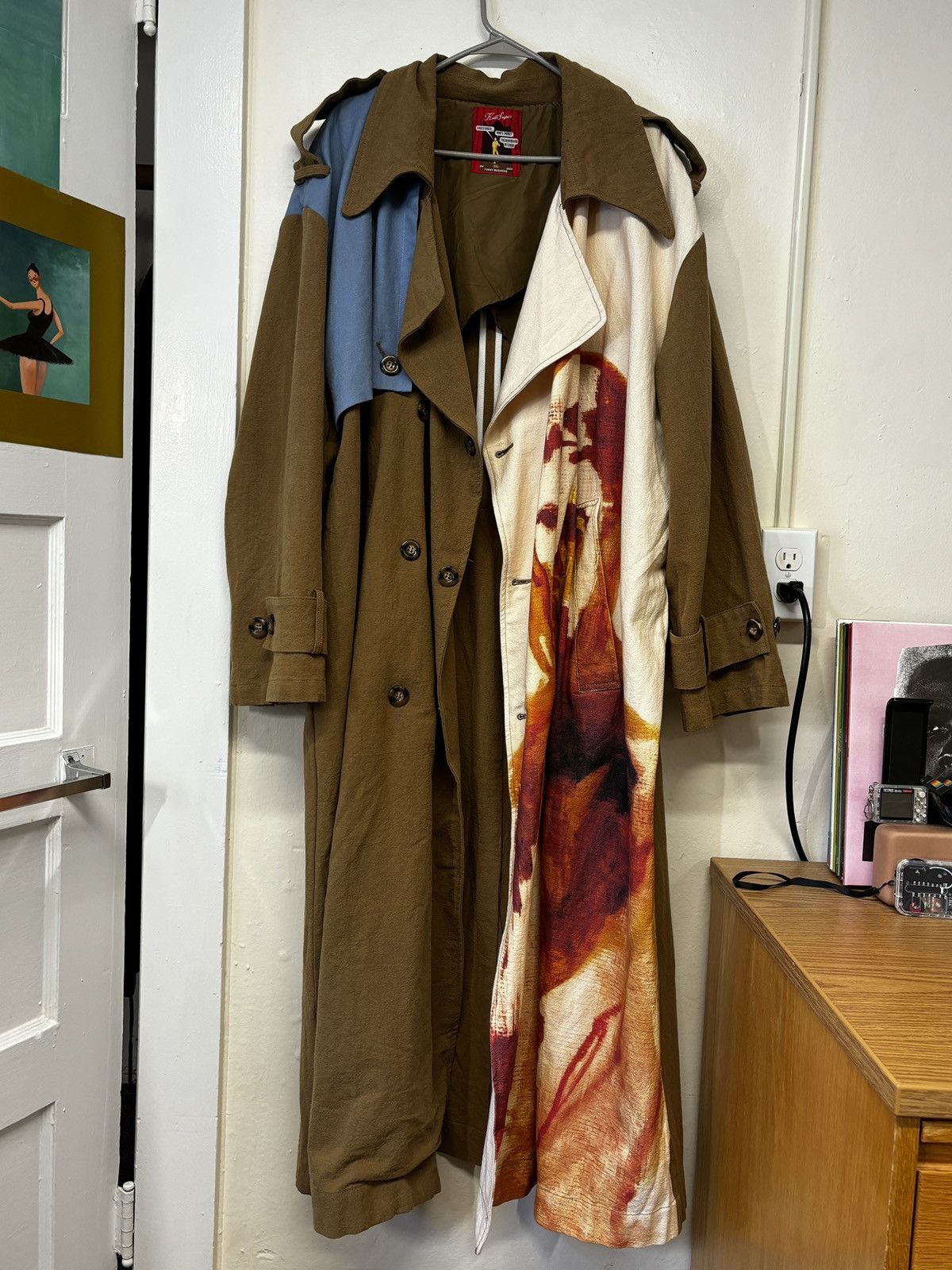 KidSuper Painted Trench Coat