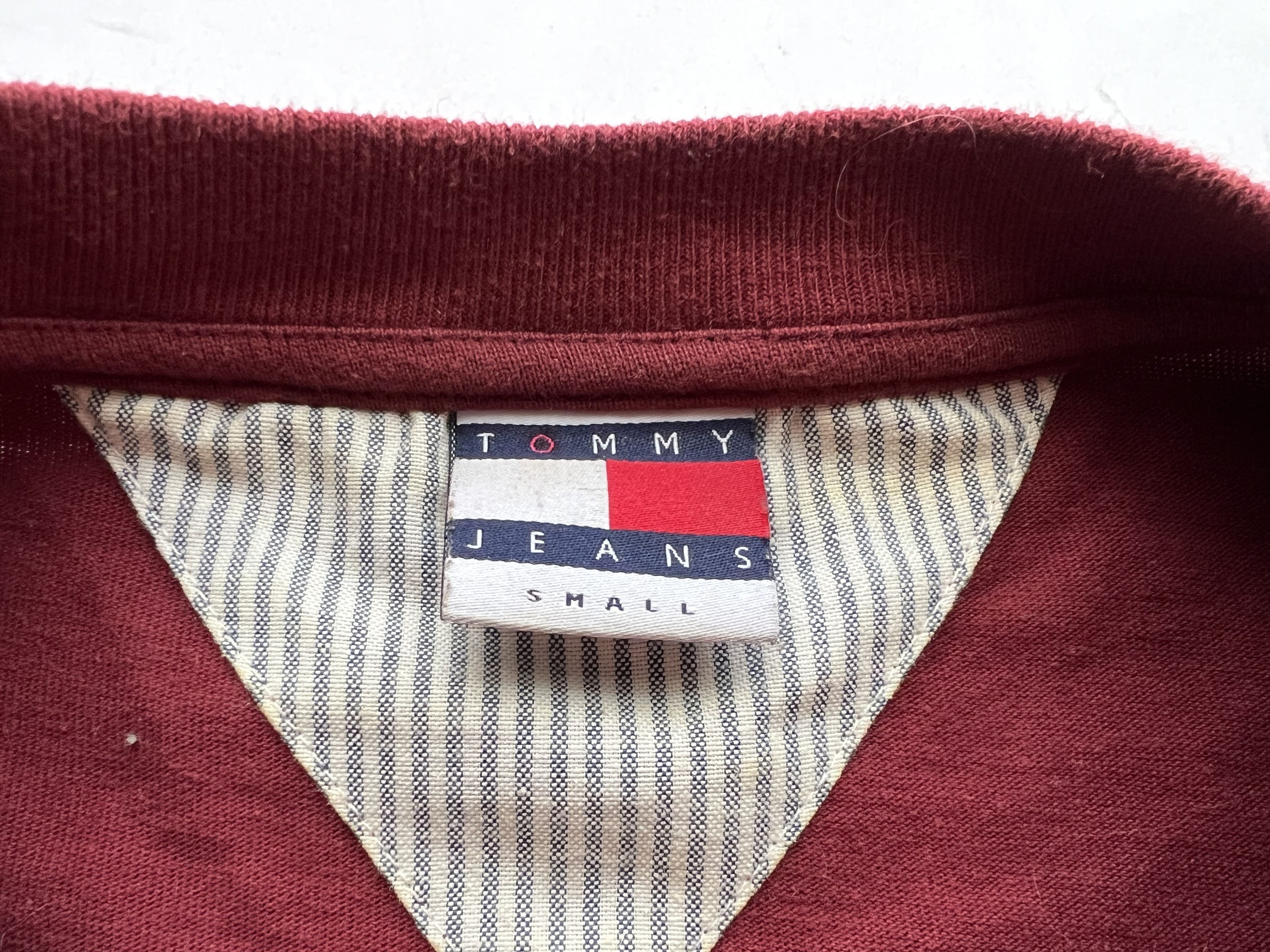 Tommy Hilfiger Tommy Hilfiger Crest Flag Heavy Cotton T-Shirt Burgundy Size US S / EU 44-46 / 1 - 4 Thumbnail
