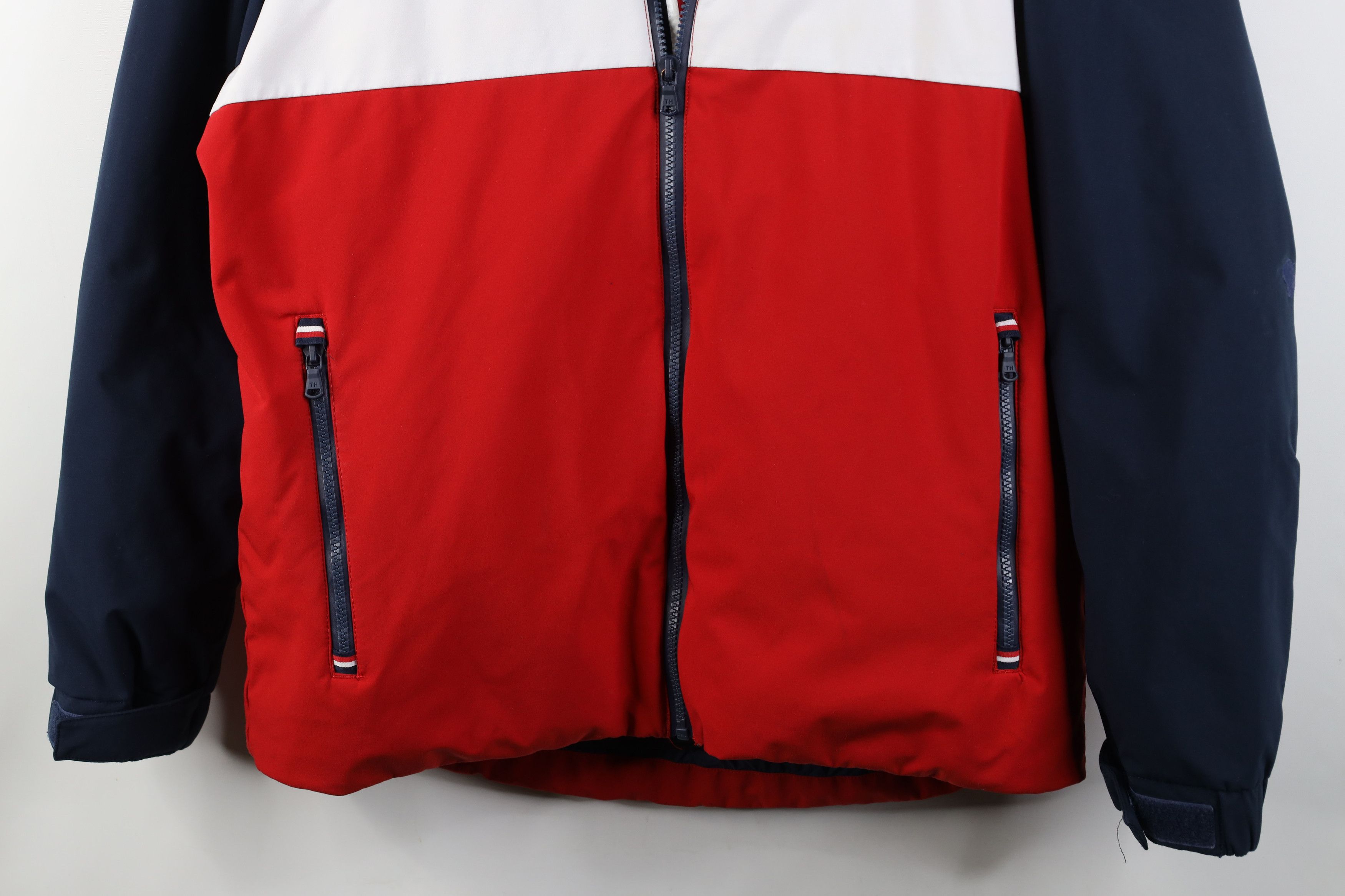 Tommy Hilfiger Vintage Y2K Tommy Hilfiger Flag Patch Hooded Puffer Jacket Size US M / EU 48-50 / 2 - 3 Thumbnail