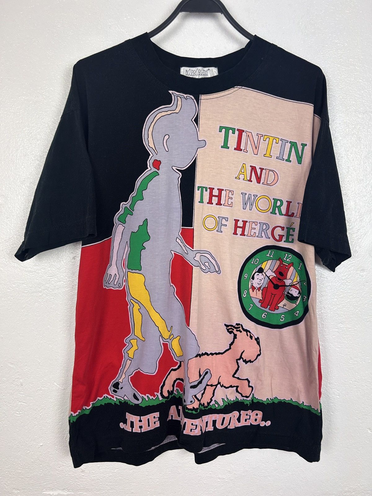 Vintage Vintage Tintin And The World Of Hergé 1983 Book AOP Tee Size US L / EU 52-54 / 3 - 1 Thumbnail