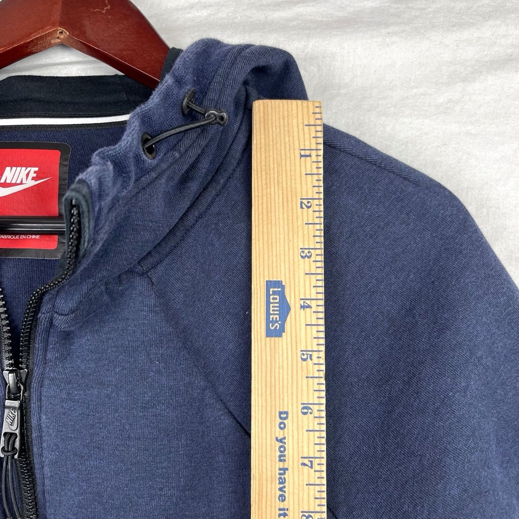 Nike Nike Hoodie Womens Small Tech Fleece Jacket Full Zip 806329-473 Navy Blue Size S / US 4 / IT 40 - 6 Thumbnail