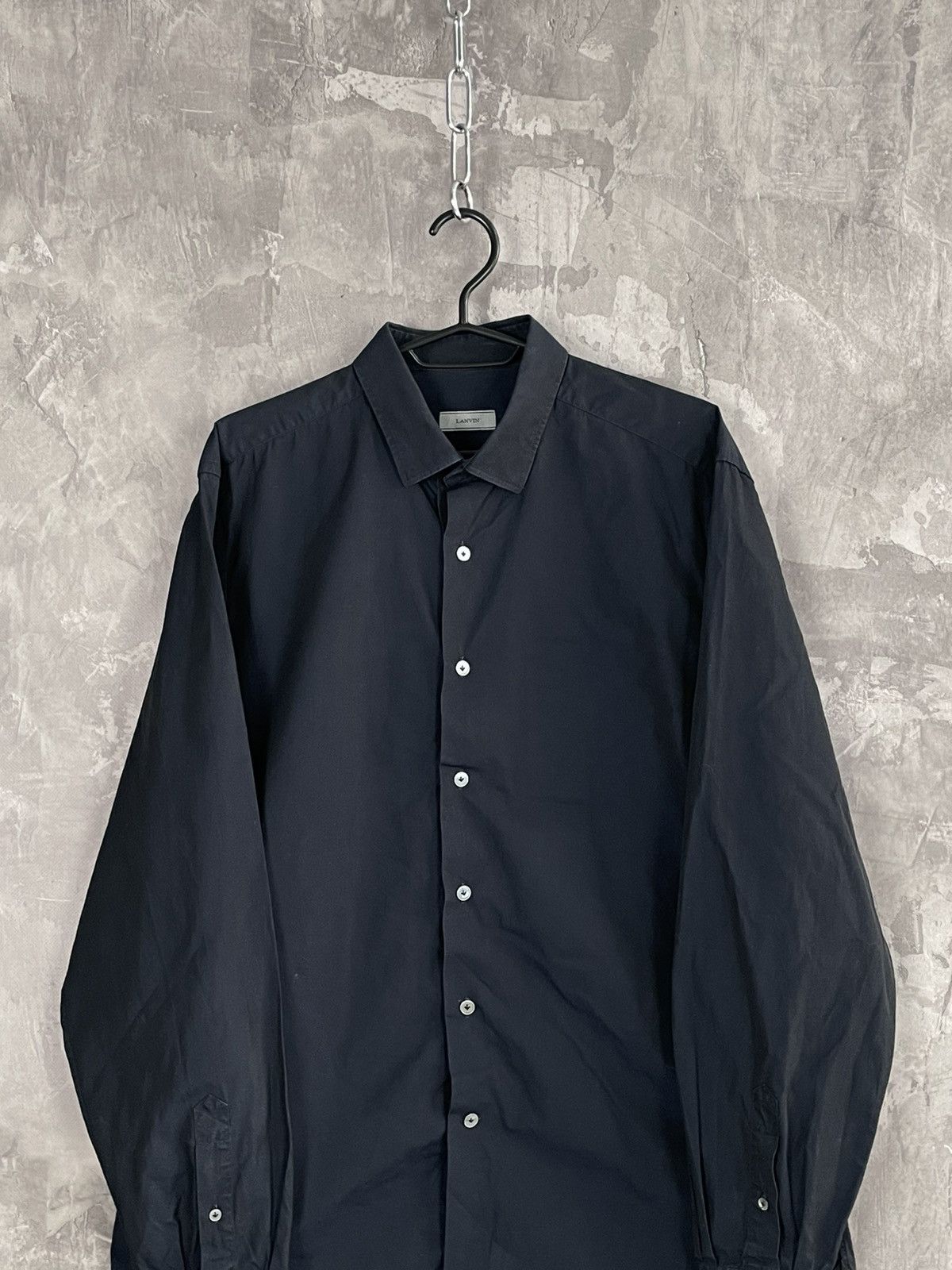 Lanvin × Vintage Lanvin Luxury Y2K Glamour Vintage Shirt Button Up Size US M / EU 48-50 / 2 - 2 Thumbnail