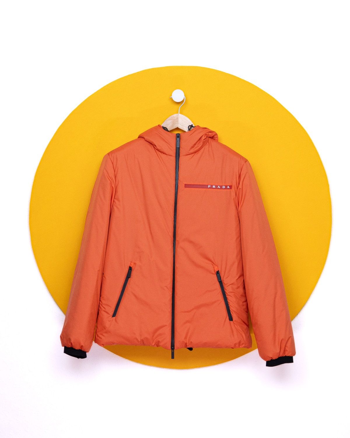 Prada Orange Nylon Jacket | Grailed