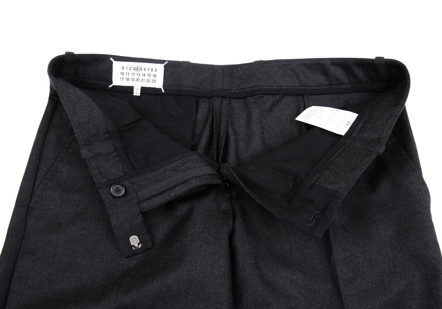 Maison Margiela Charcoal Center-Pleat Wool Trousers Size 44 Size US 28 / EU 44 - 5 Thumbnail