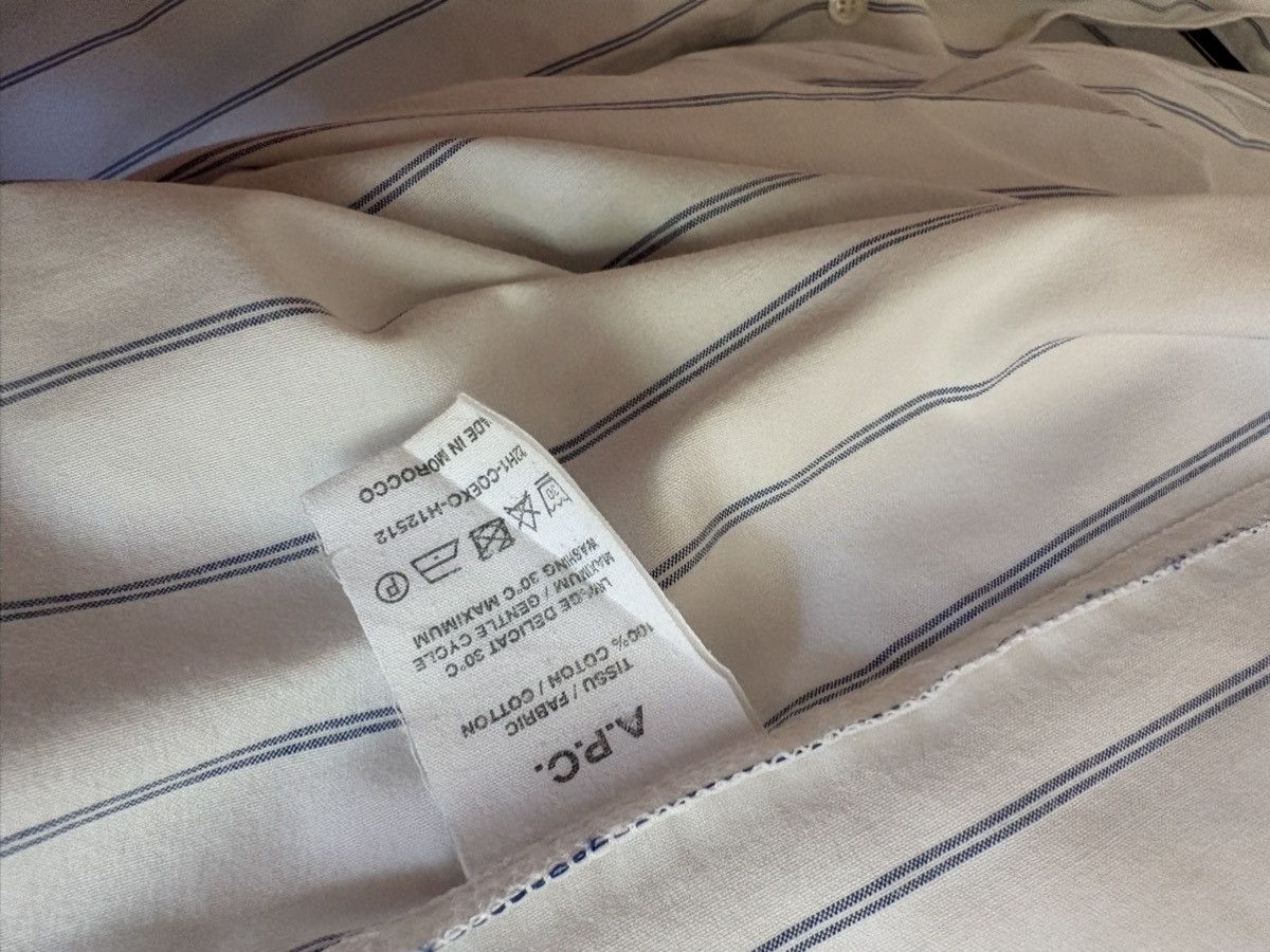 A.P.C. Striped White A.P.C. Shirt Size US XS / EU 42 / 0 - 5 Thumbnail