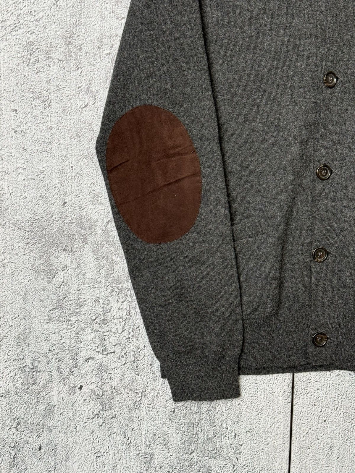 Polo Ralph Lauren Polo Ralph Lauren Cardigan Sweater Merino Wool Elbow Patch Size US L / EU 52-54 / 3 - 4 Thumbnail