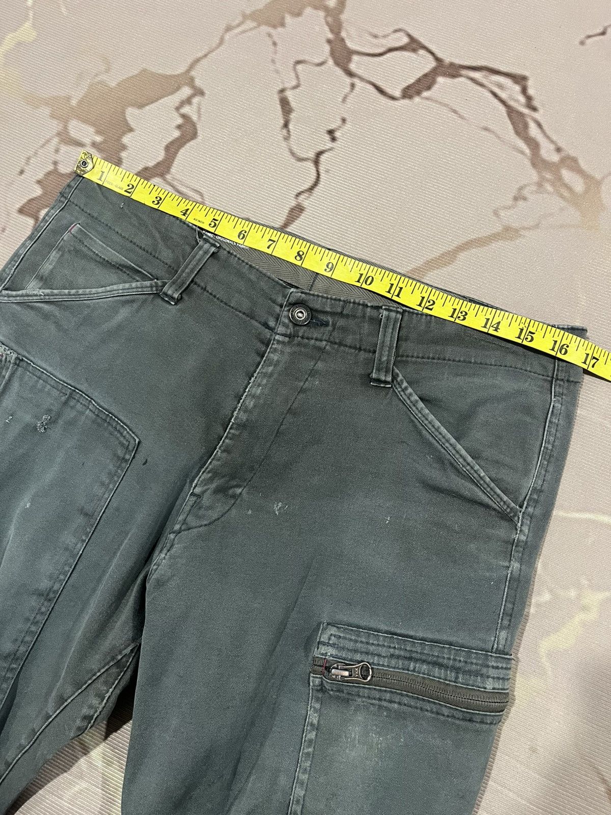 Japanese Brand Genba Xebec Work Pants Distressed Cargo Utility Size US 33 - 14 Thumbnail