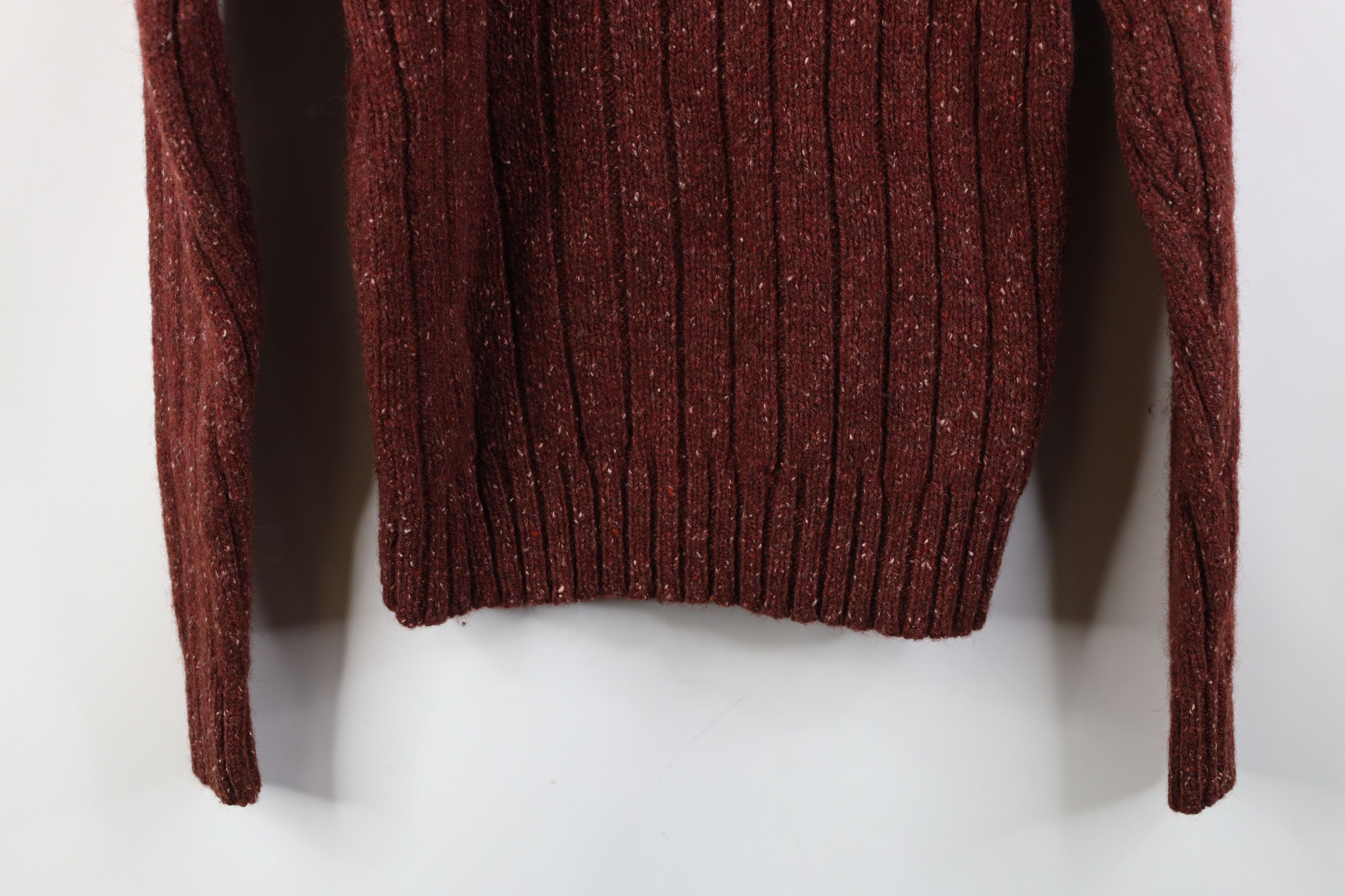 Timberland Vintage 90s Timberland Wool Blend Ribbed Knit Sweater Red Size US XS / EU 42 / 0 - 11 Thumbnail