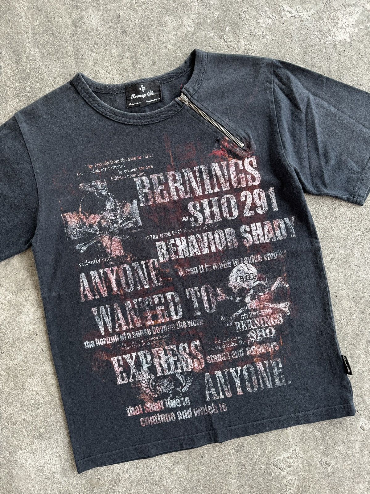 Japanese Brand Berning Sho Seditionaries Punk Style Tee Size US S / EU 44-46 / 1 - 2 Thumbnail
