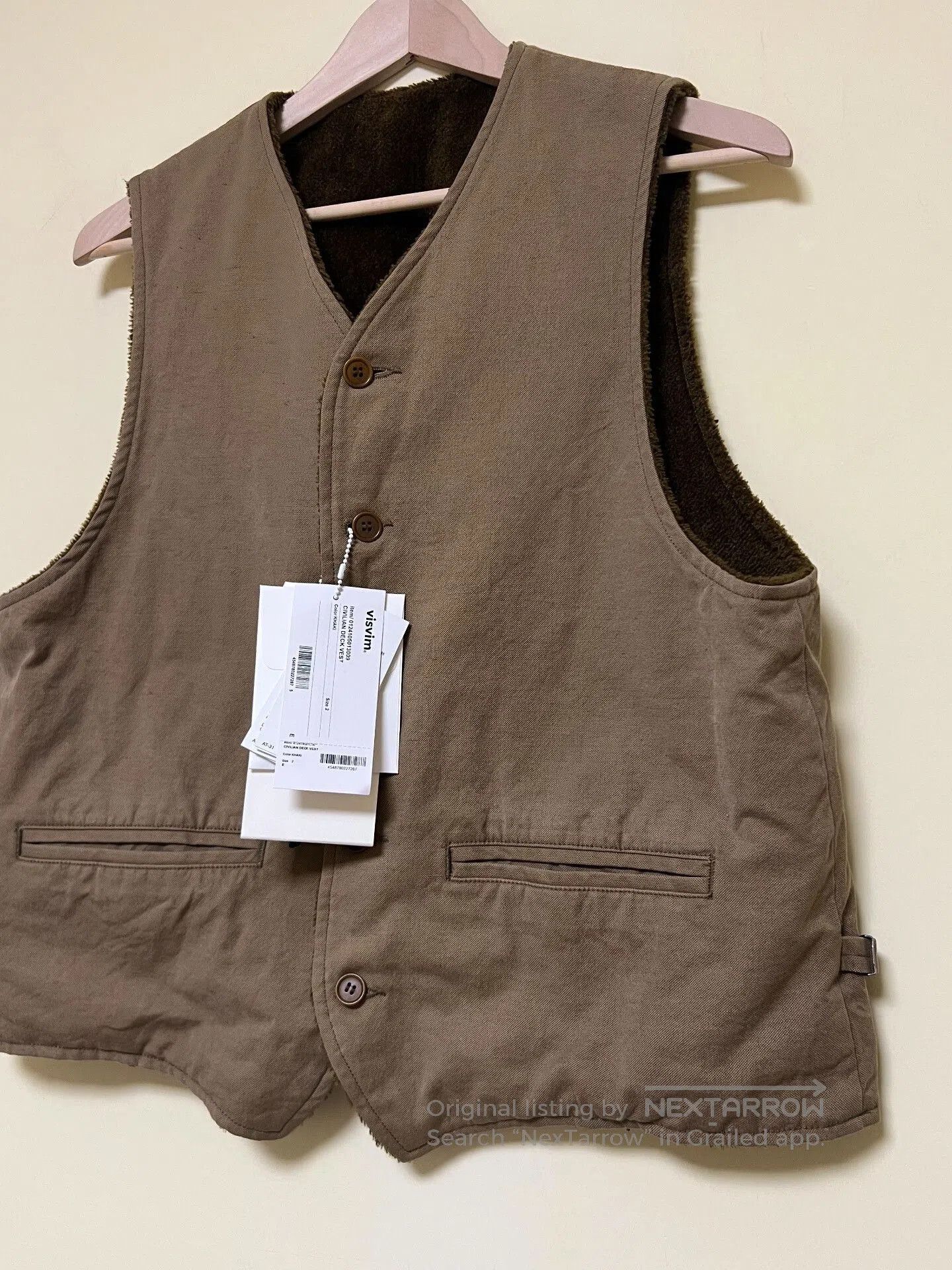Visvim VISVIM Civilian Deck Vest in Khaki. Size US M / EU 48-50 / 2 - 2 Thumbnail