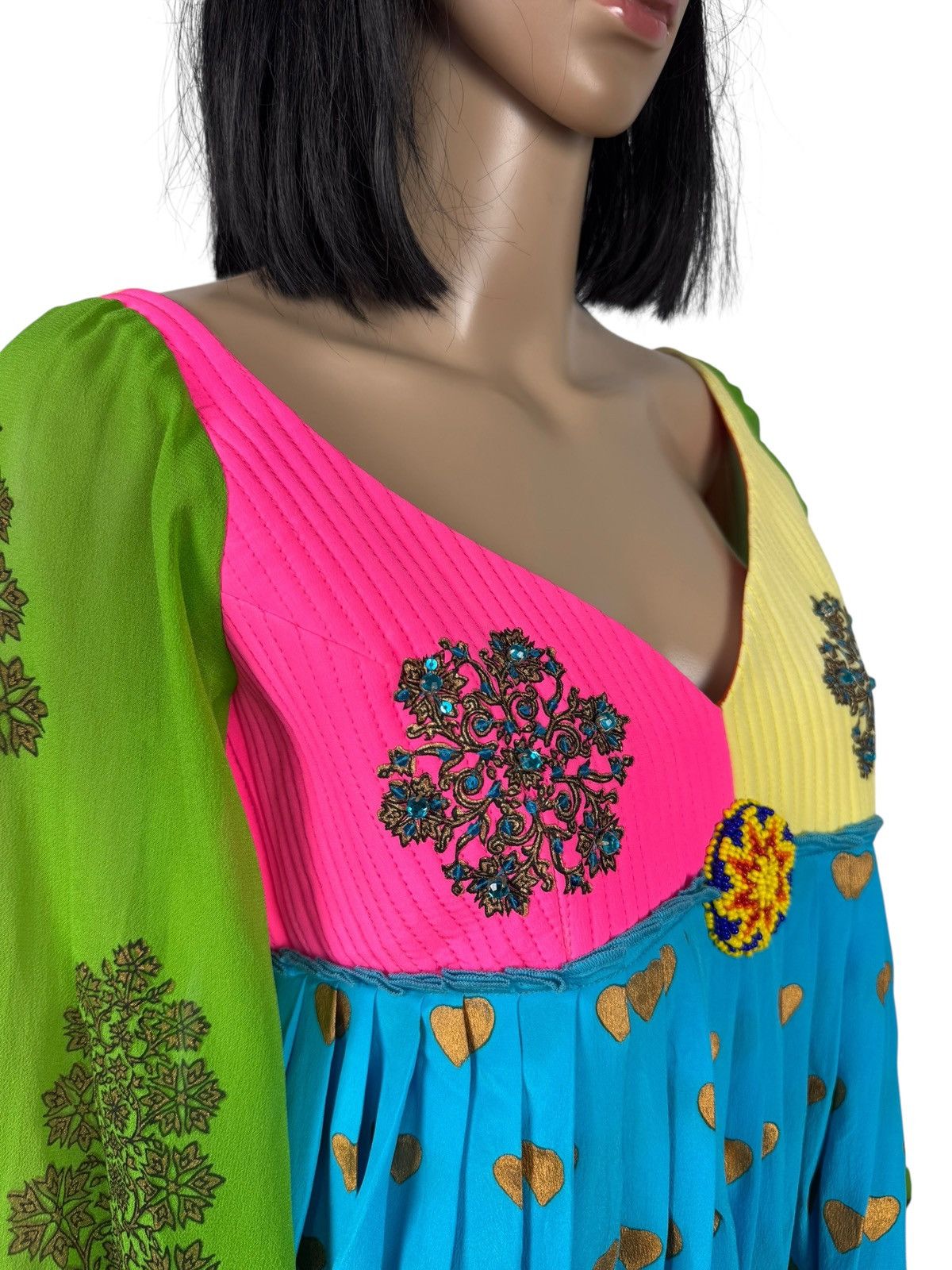 Manish Arora Manish Arora Silk Blouse Pleated Emblished Decor size XL Size XL / US 12-14 / IT 48-50 - 6 Thumbnail