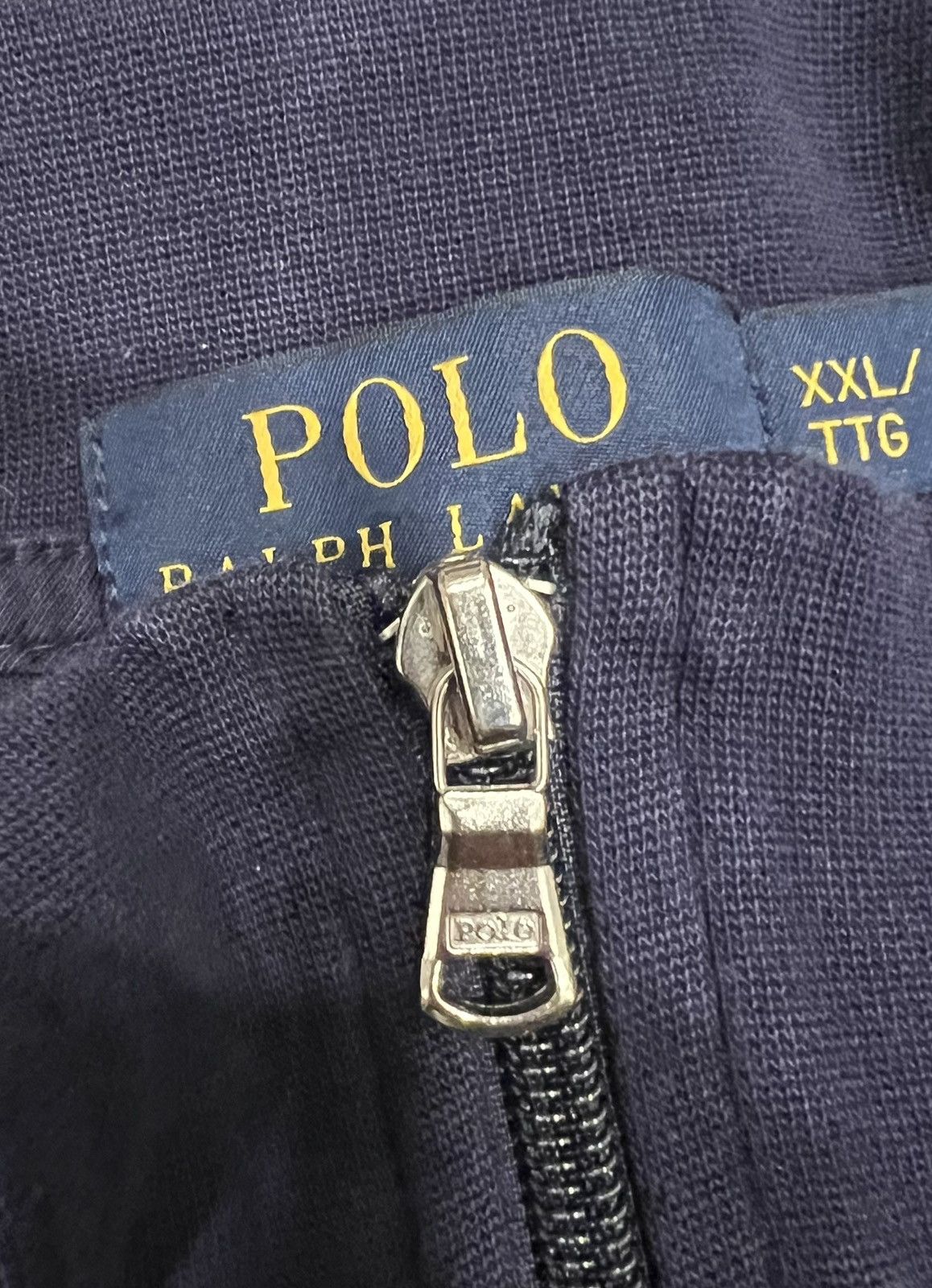 Polo Ralph Lauren × Vintage Vintage Polo Ralph Lauren Navy Blue Zip Up Jacket Size US XXL / EU 58 / 5 - 9 Thumbnail