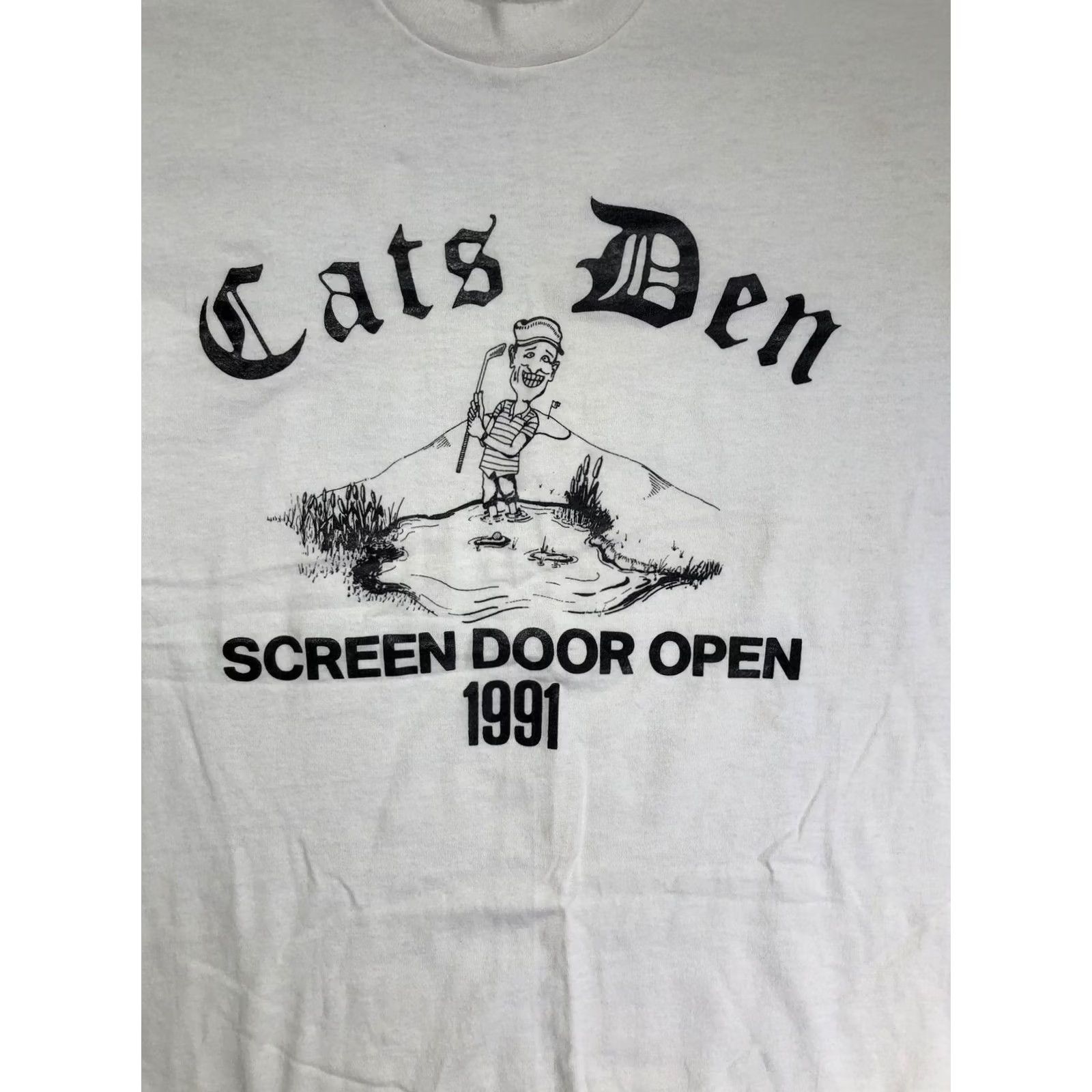 Vintage VINTAGE Screen Stars Best Cats Den Shirt Mens L White 1991 Graphic Tee USA 90s Shirt Mens L White Cats Den Screen Print Size US L / EU 52-54 / 3 - 6 Thumbnail