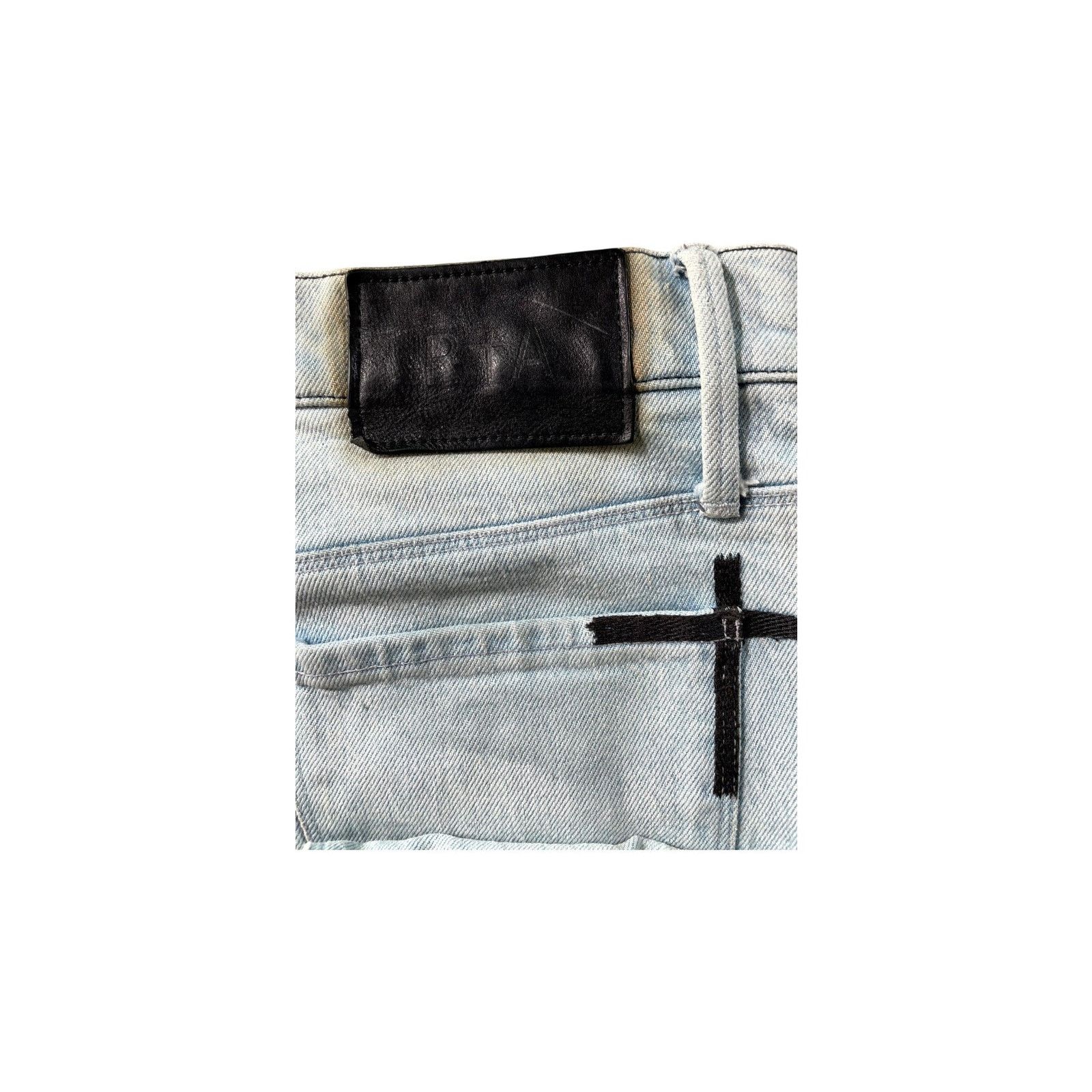 Rta RTA Embroidered Light Wash Jeans Size US 31 - 3 Thumbnail