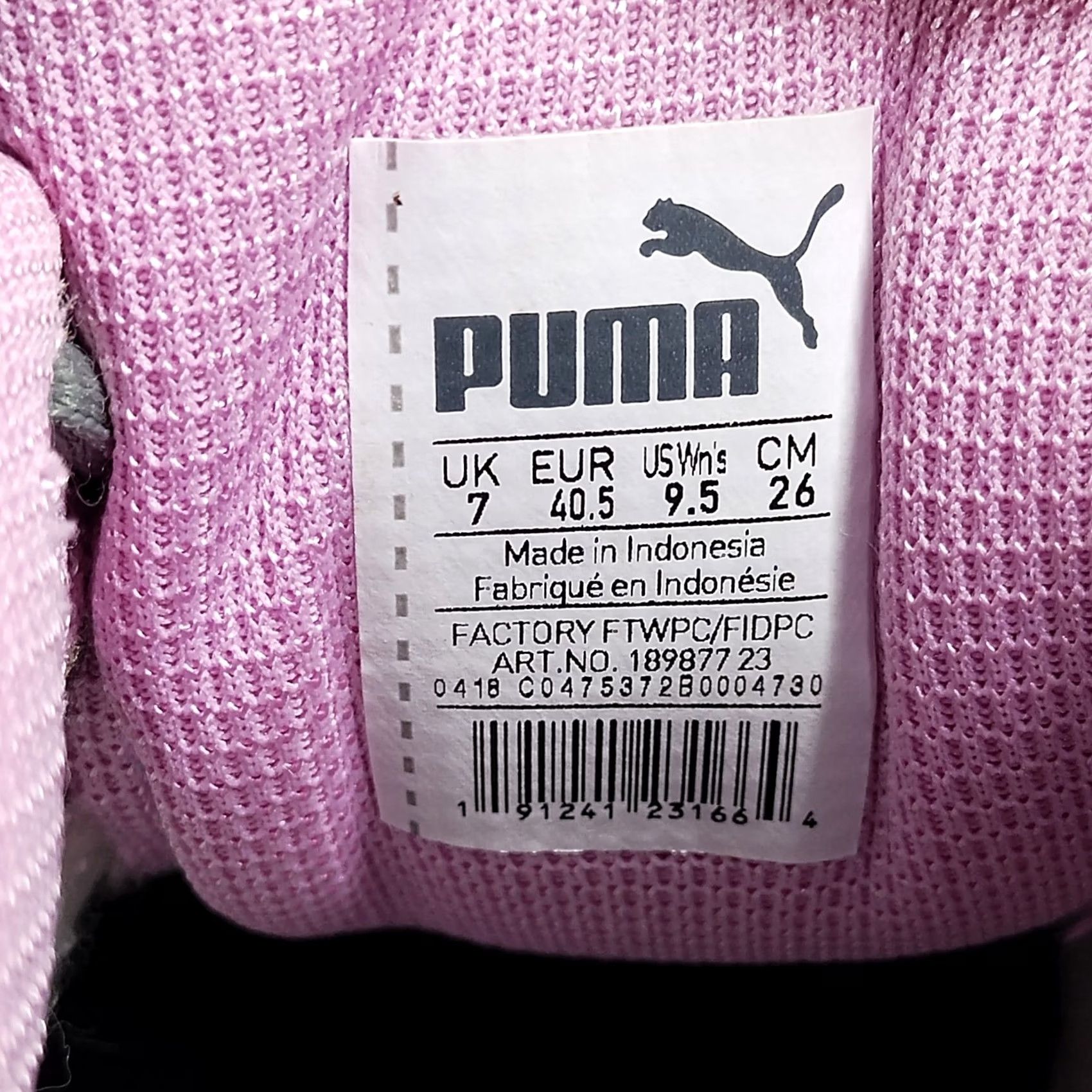 Puma Puma Tazon 6 SL Sneakers Women's US Size 9.5 Gray Pink Athletic Running Lace Up - Size 9.5 Womens Comfort Size US 10 / IT 40 - 8 Thumbnail