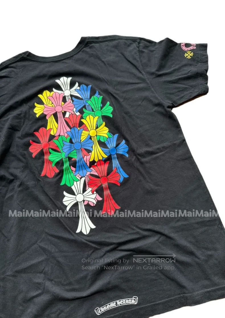 Chrome Hearts CHROME HEARTS Size XL Colored cross black short sleeve Size US XL / EU 56 / 4 - 3 Thumbnail