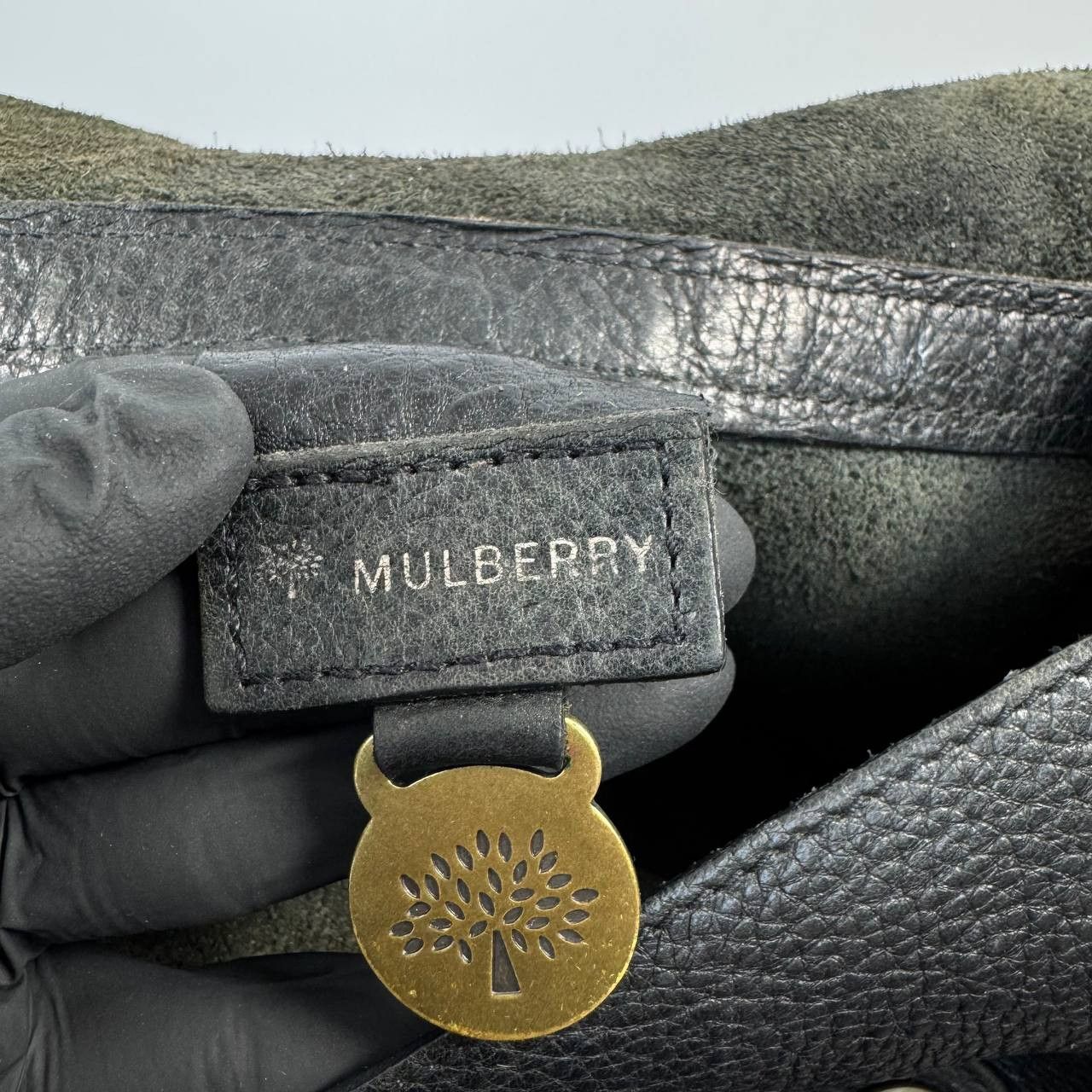 Mulberry Mulberry Leather Shoulder Bag Black Brass Buckle Womens Size ONE SIZE - 13 Thumbnail