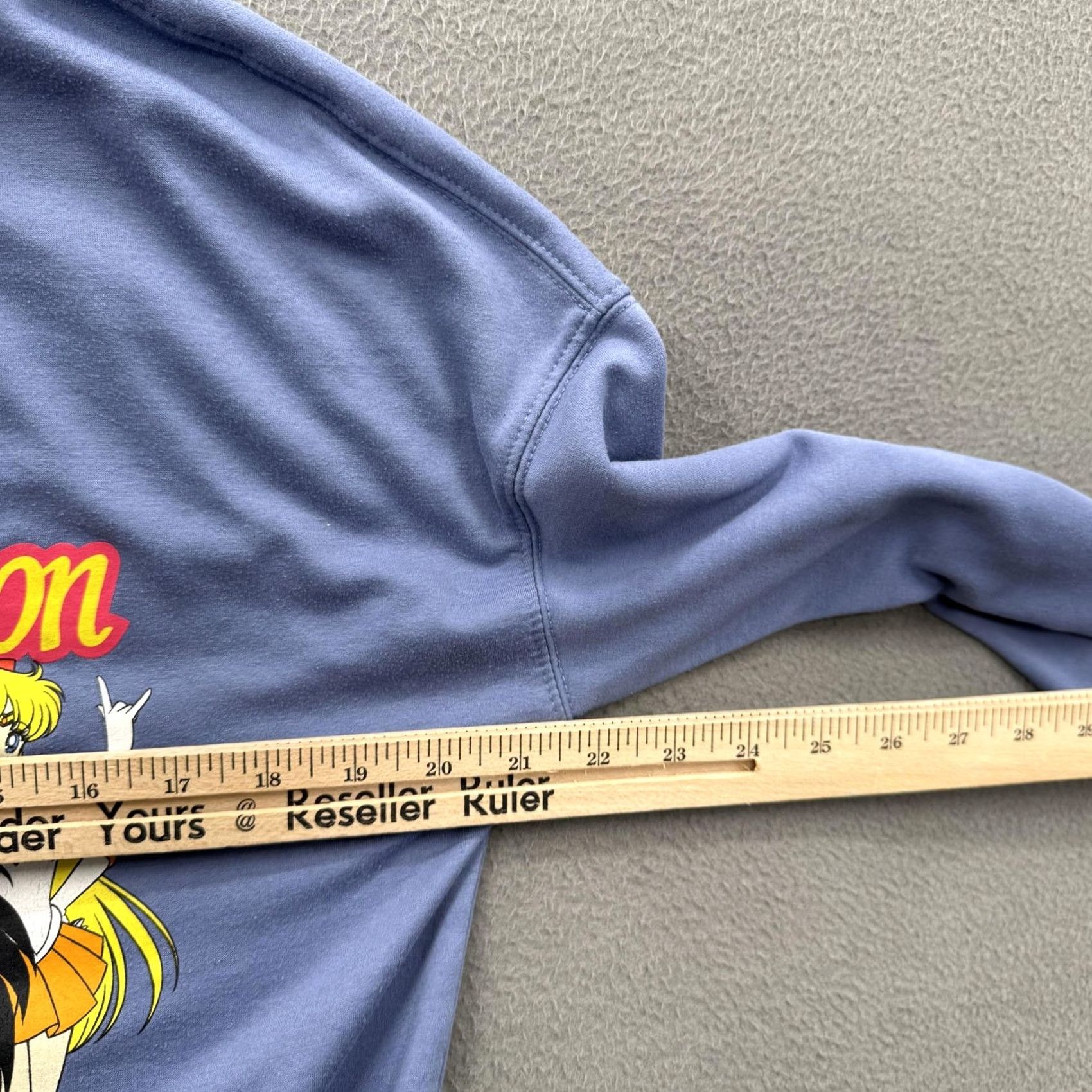 Vintage Sailor Moon Sweatshirt Womens Small Blue Crewneck Pullover Anime Graphic Manga Moon 90s Casual Size S / US 4 / IT 40 - 4 Thumbnail