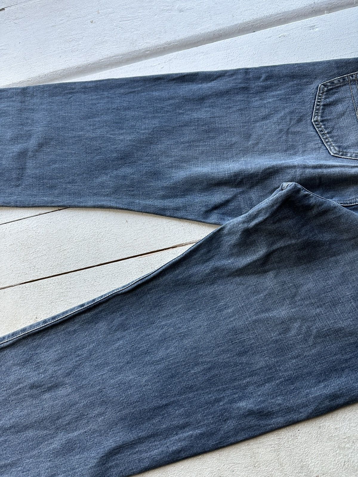 Hugo Boss 🚨 VNTG HUGO BOSS BLUE WASHED RARE MEN DENIM JEANS LUXURY Size US 33 - 9 Thumbnail