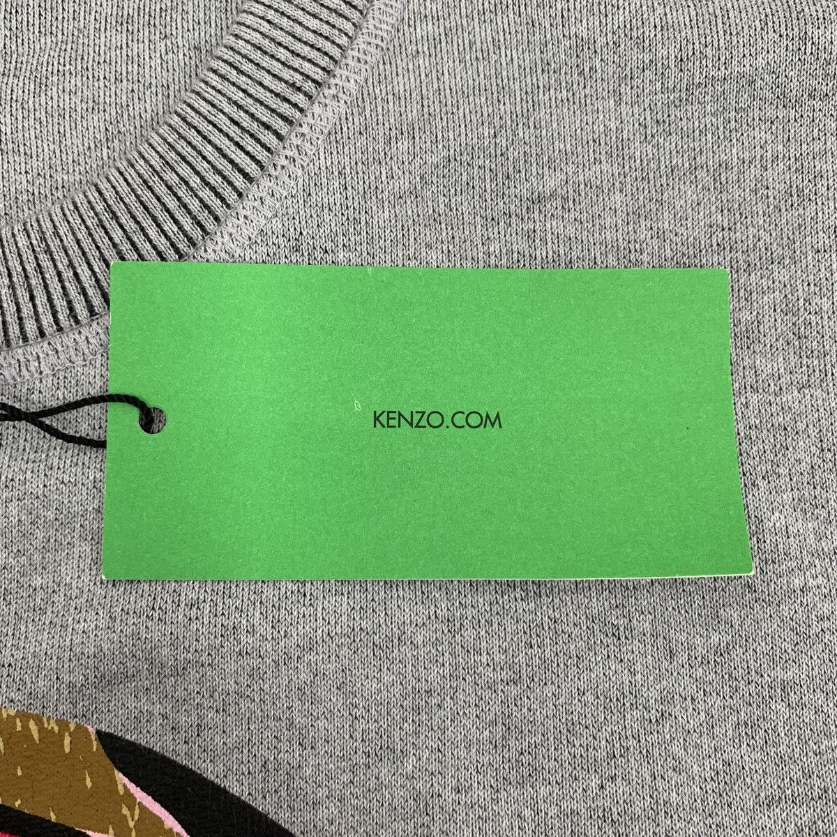Kenzo Kenzo Grey Logo Embroidered Long Sleeve Sweatshirt K26WX Size M / US 6-8 / IT 42-44 - 6 Thumbnail
