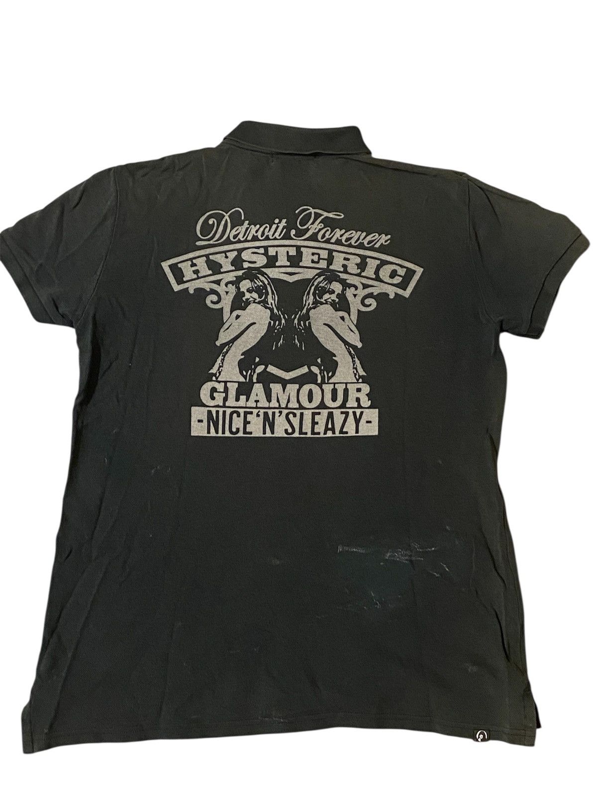 Hysteric Glamour Hysteric Glamour Trashed Polo Shirt Size US L / EU 52-54 / 3 - 1 Thumbnail