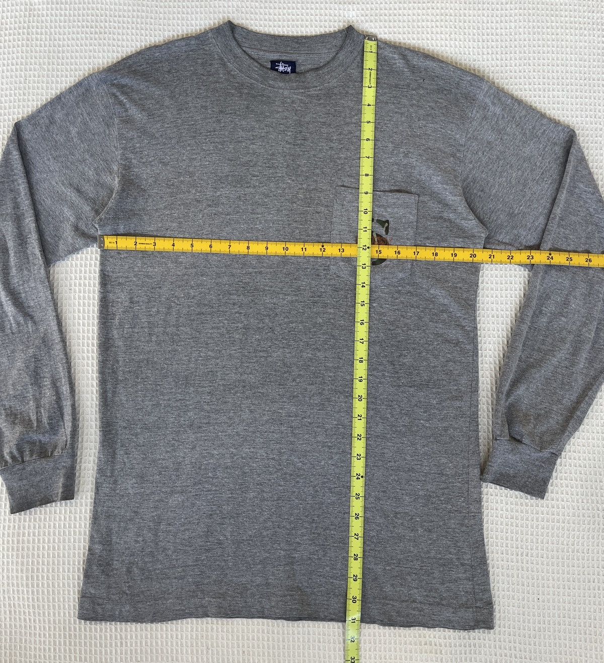 Stussy Vintage 90s Sun Faded🔥STUSSY CAMO USA🔥Logo Pocket L/S Tshirt Size US L / EU 52-54 / 3 - 5 Thumbnail