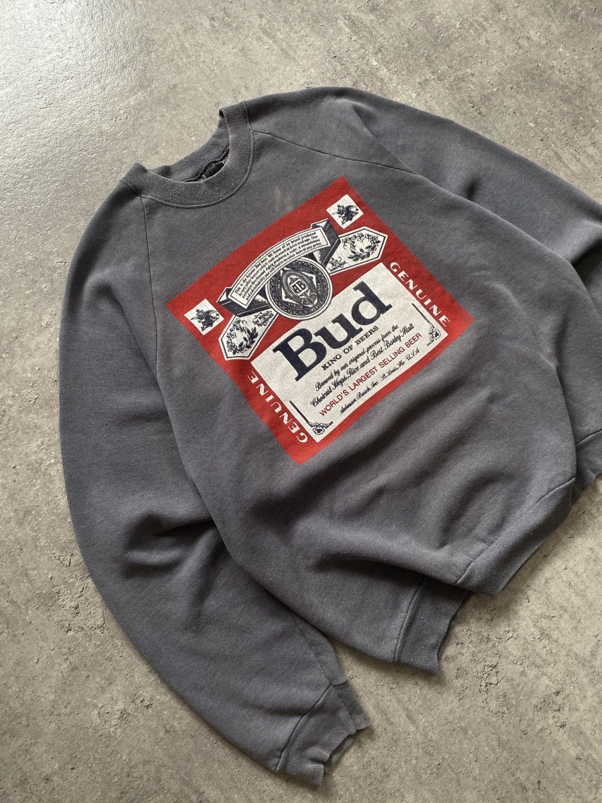 Budweiser Vintage Budweiser Screen Stars USA 90s Beer Promo Gray S Size US L / EU 52-54 / 3 - 2 Thumbnail