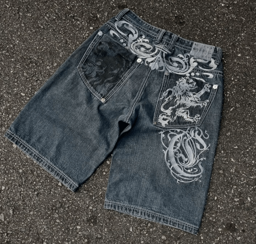 Japanese Brand 1Retro American Denim Shorts Hip Hop Size US 36 / EU 52 - 2 Thumbnail