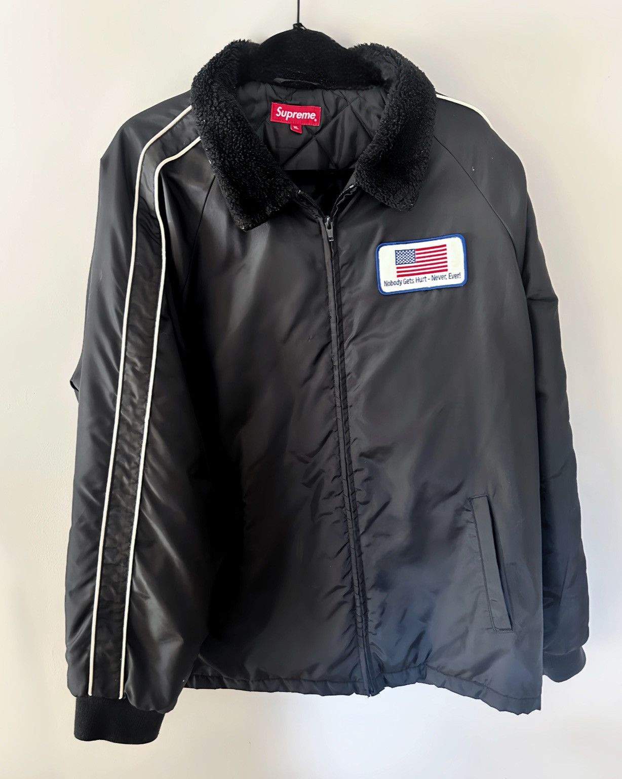 Supreme SUPREME Jacket “Nobody Gets Hurt Never, Ever!” (XL) Size US XL / EU 56 / 4 - 2 Thumbnail