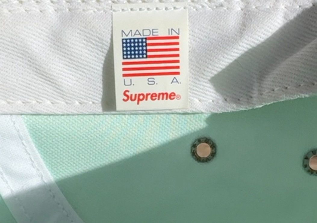 Supreme Supreme Jacquard Box Logo Camp Cap 5 Panel Turquoise Size ONE SIZE - 10 Thumbnail