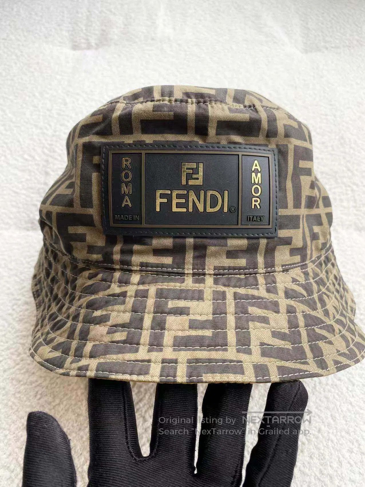 Fendi Fendi The leather brand logo is full of bucket hats| Size ONE SIZE - 4 Thumbnail