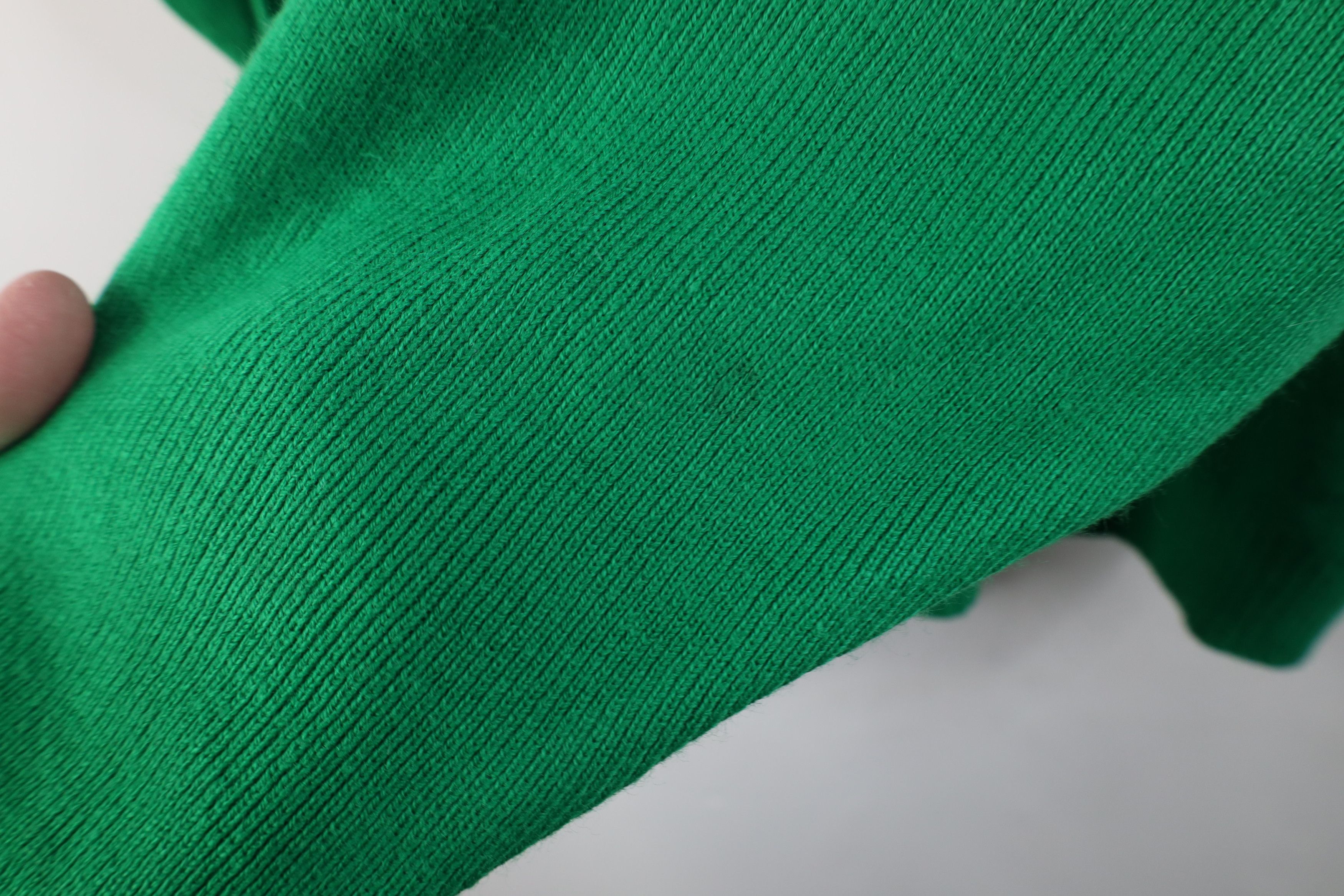 Vintage Vintage 90s Ireland Ribbed Knit V-Neck Sweater Kelly Green Size US XXL / EU 58 / 5 - 6 Thumbnail