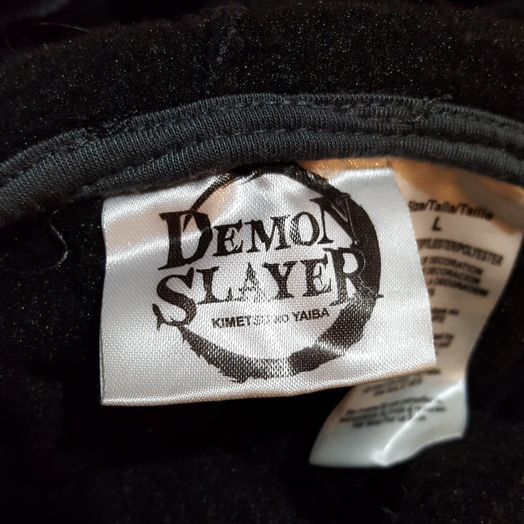 Vintage VINTAGE Demon Slayer Anime Hoodie Pullover Sweatshirt Men's Medium Gray Retro 90s Graphic Print Hooded Distressed Size US M / EU 48-50 / 2 - 6 Thumbnail