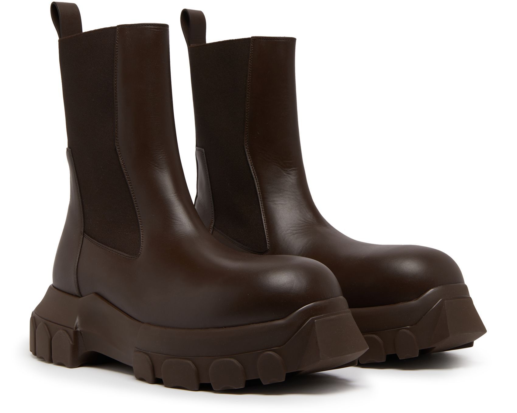 Rick Owens Rick Owens 23FW BEATLE BOZO TRACTOR BROWN Size US 10 / EU 43 - 10 Thumbnail