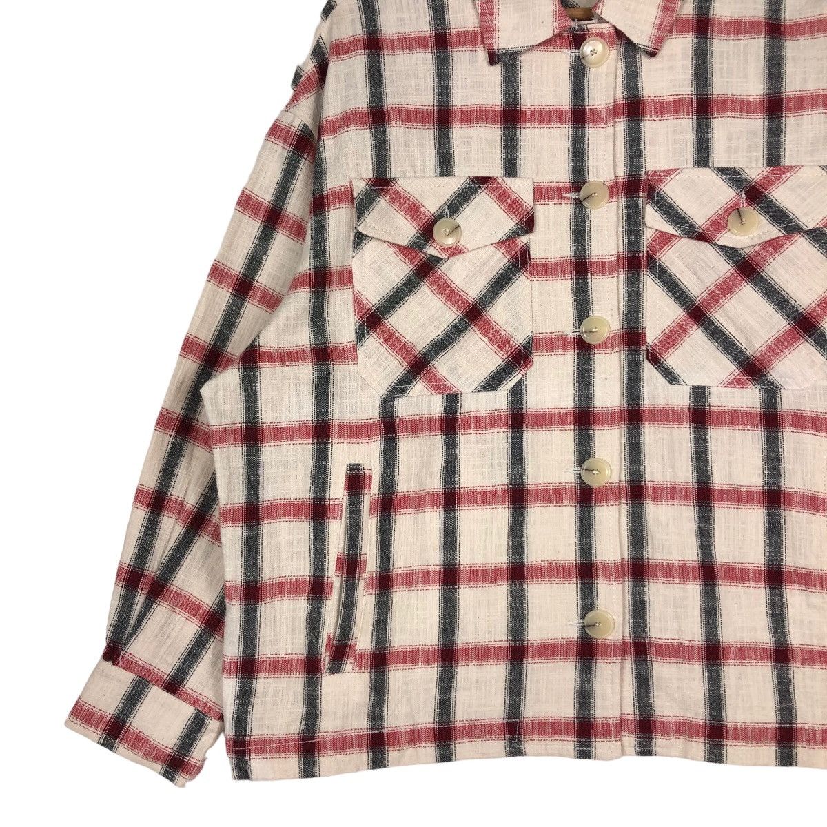 Japanese Brand 🔥Vintage Wool Chore Jacket Zara Flannel Tartan Design Check Size US S / EU 44-46 / 1 - 4 Thumbnail