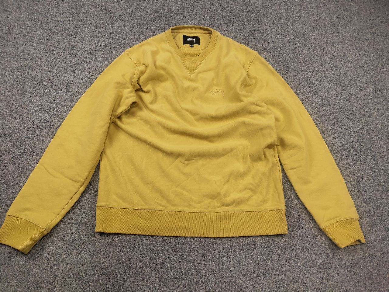 Stussy Stüssy Yellow Logo Retro Vintage 90's crew neck Sweatshirt Size US L / EU 52-54 / 3 - 3 Thumbnail