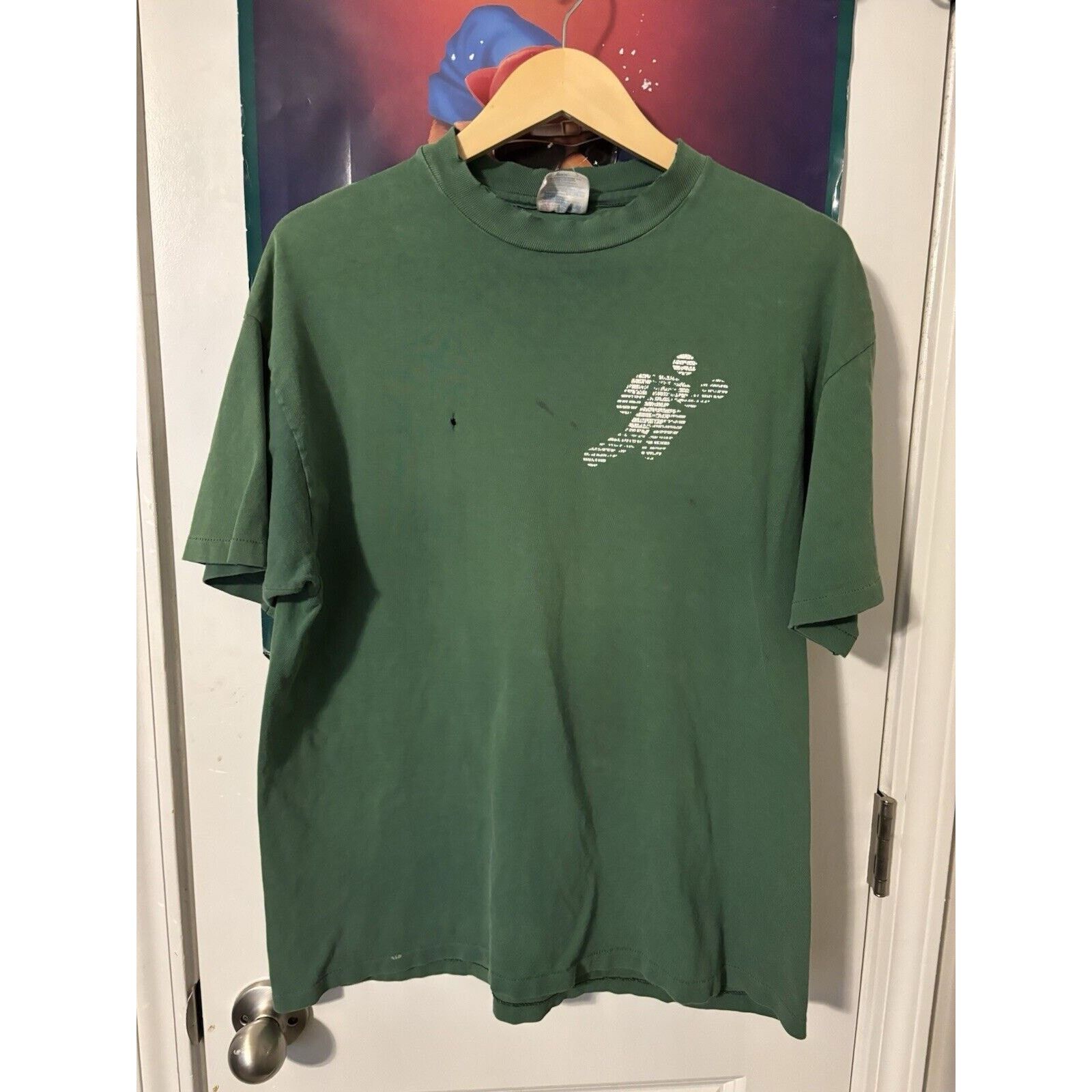 Other vintage shredded faded single stitched 80s green L shirt Size US L / EU 52-54 / 3 - 1 Thumbnail