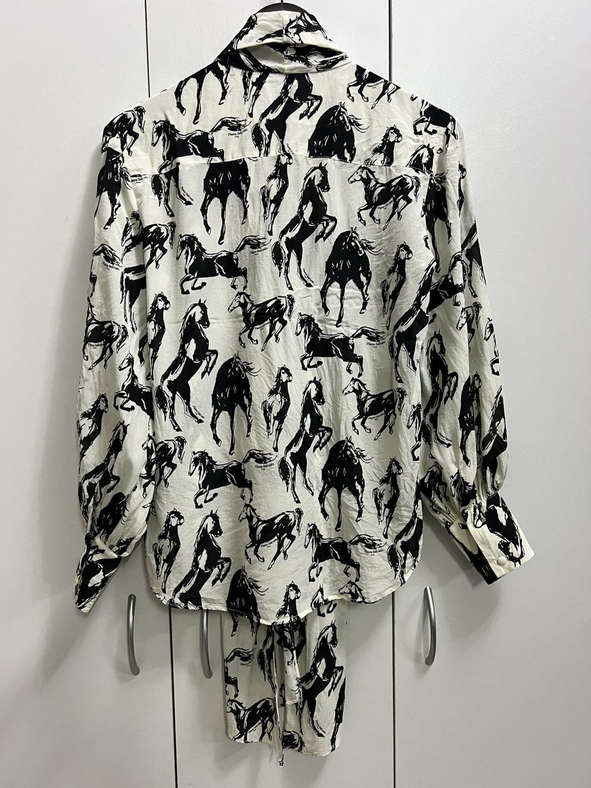 Balmain Balmain Printed Silk Shirt Tie Neck Size S / US 4 / IT 40 - 7 Thumbnail