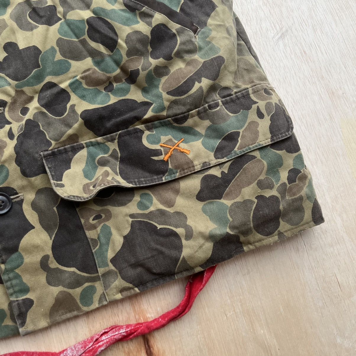 Japanese Brand CAMO VEST GAME HJNTING VINTAGE 70s 80s Size US L / EU 52-54 / 3 - 2 Thumbnail