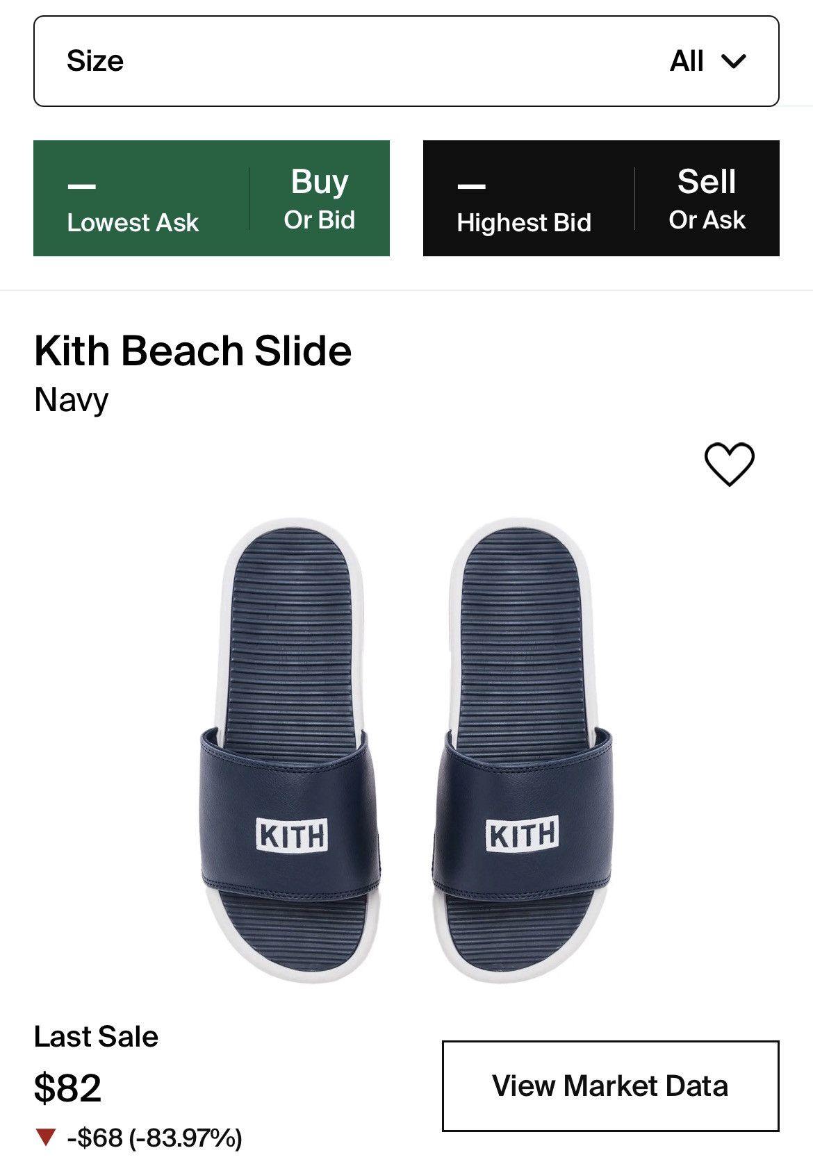 Kith Kith Beach Slides White/Navy 2019 Size US 12 / EU 45 - 2 Thumbnail