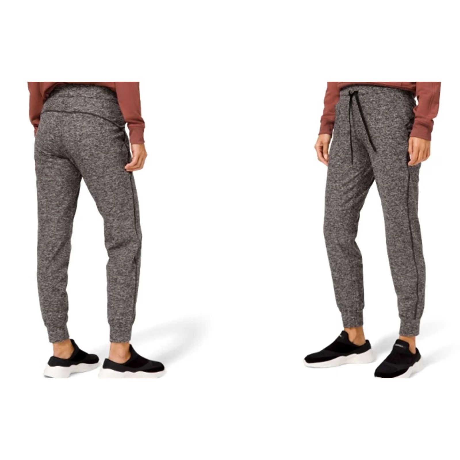 Lululemon Lululemon Women's Ready To Rulu Fleece Jogger Heathered Gray Black Gym Sz 12 Size 34" / US 12 / IT 48 - 5 Thumbnail