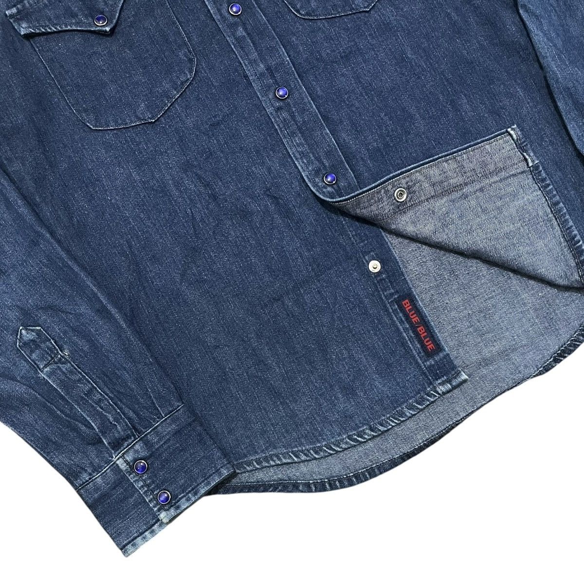 Blue Blue Japan × Japanese Brand Blue Blue Japan Snap Button Western Shirt Size US S / EU 44-46 / 1 - 4 Thumbnail