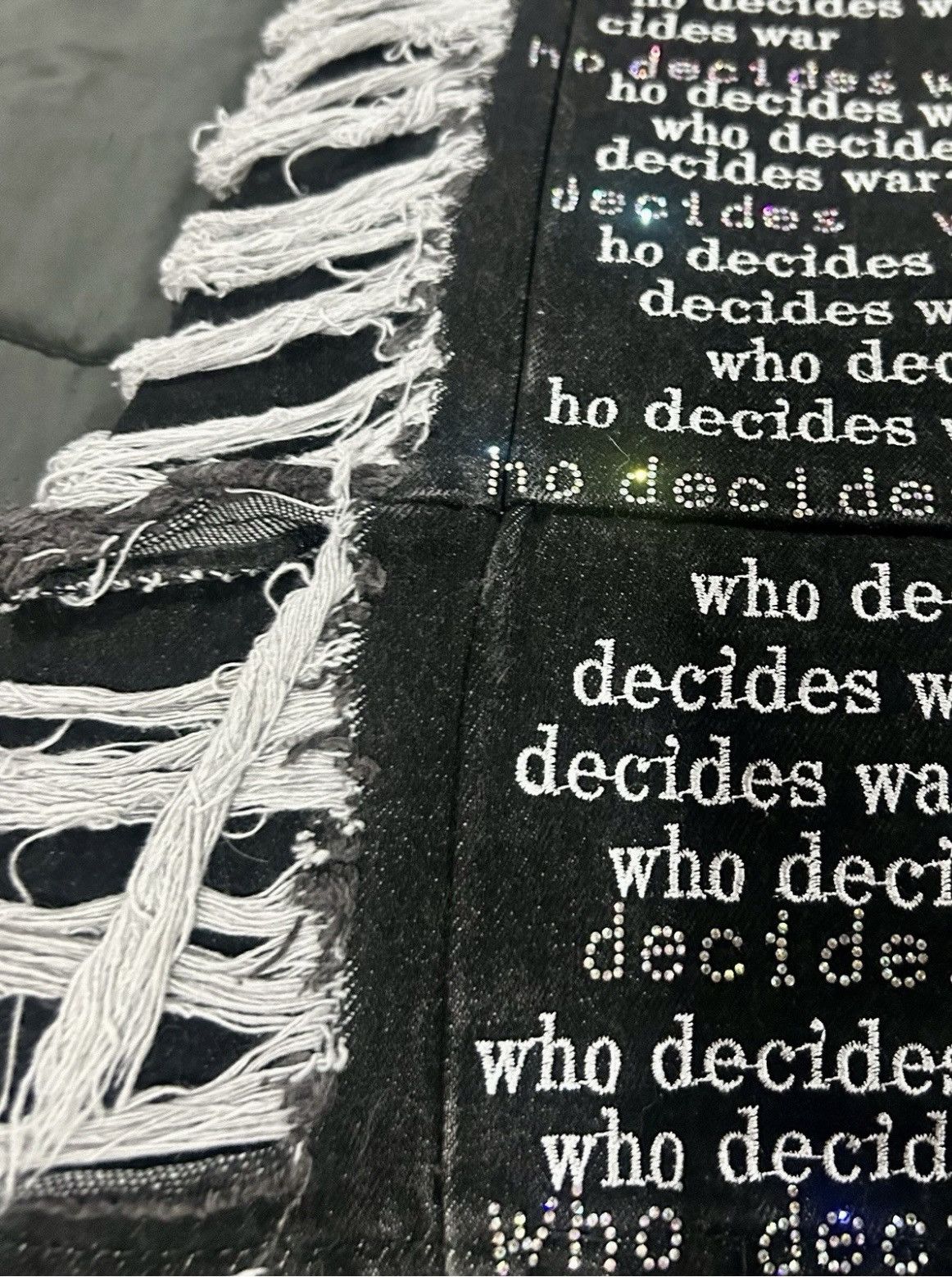 Who Decides War Who Decides War "Scripture" Ultra Flare Distressed Denim Size US 36 / EU 52 - 19 Thumbnail