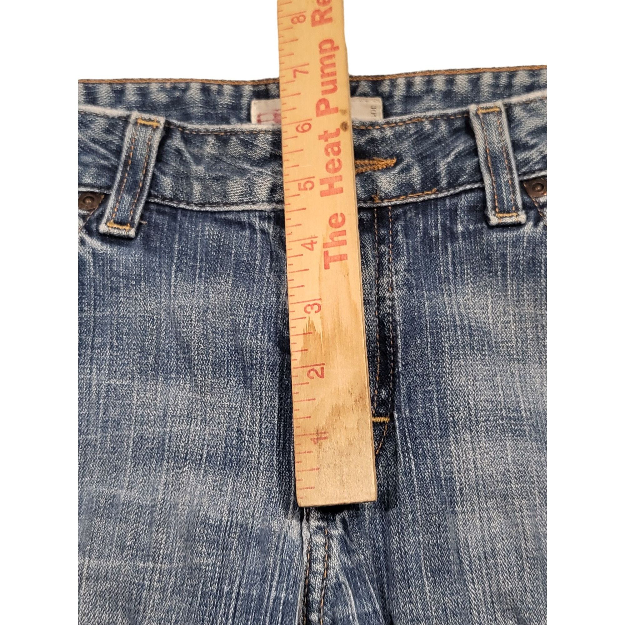 BKE BKE Parker 001676 Jeans Women Sz 31X37 Blue Denim Flare Stre Size 31" - 4 Thumbnail