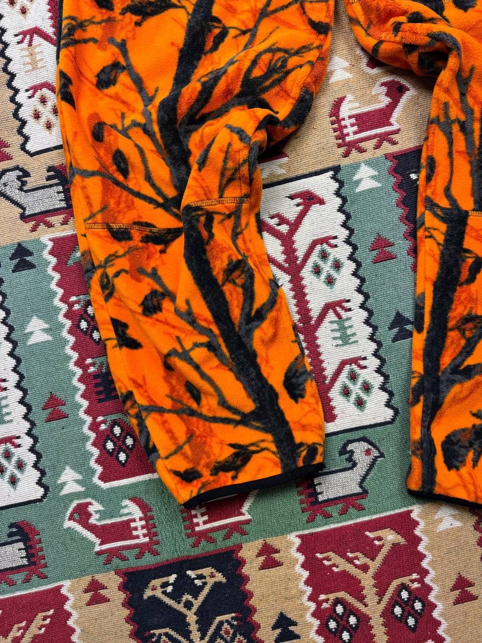 Carhartt × Japanese Brand RARE Carhartt Real Tree Fleece Y2K Orange Suits Size 34R - 14 Thumbnail