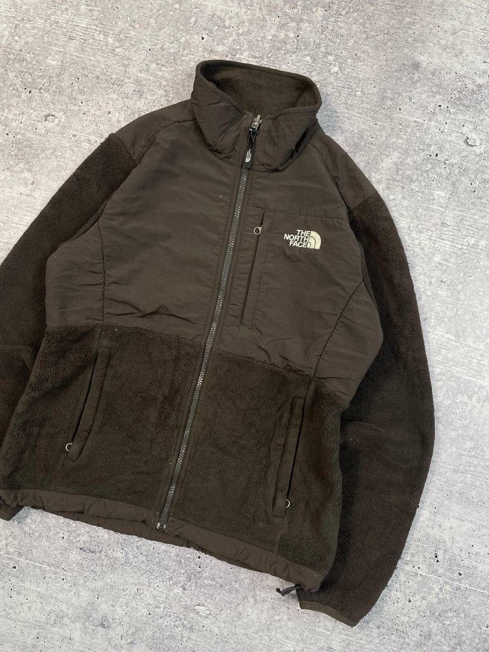 The North Face Vintage The North Face Brown Fleece Nylon Jacket Y2K Size S / US 4 / IT 40 - 3 Thumbnail