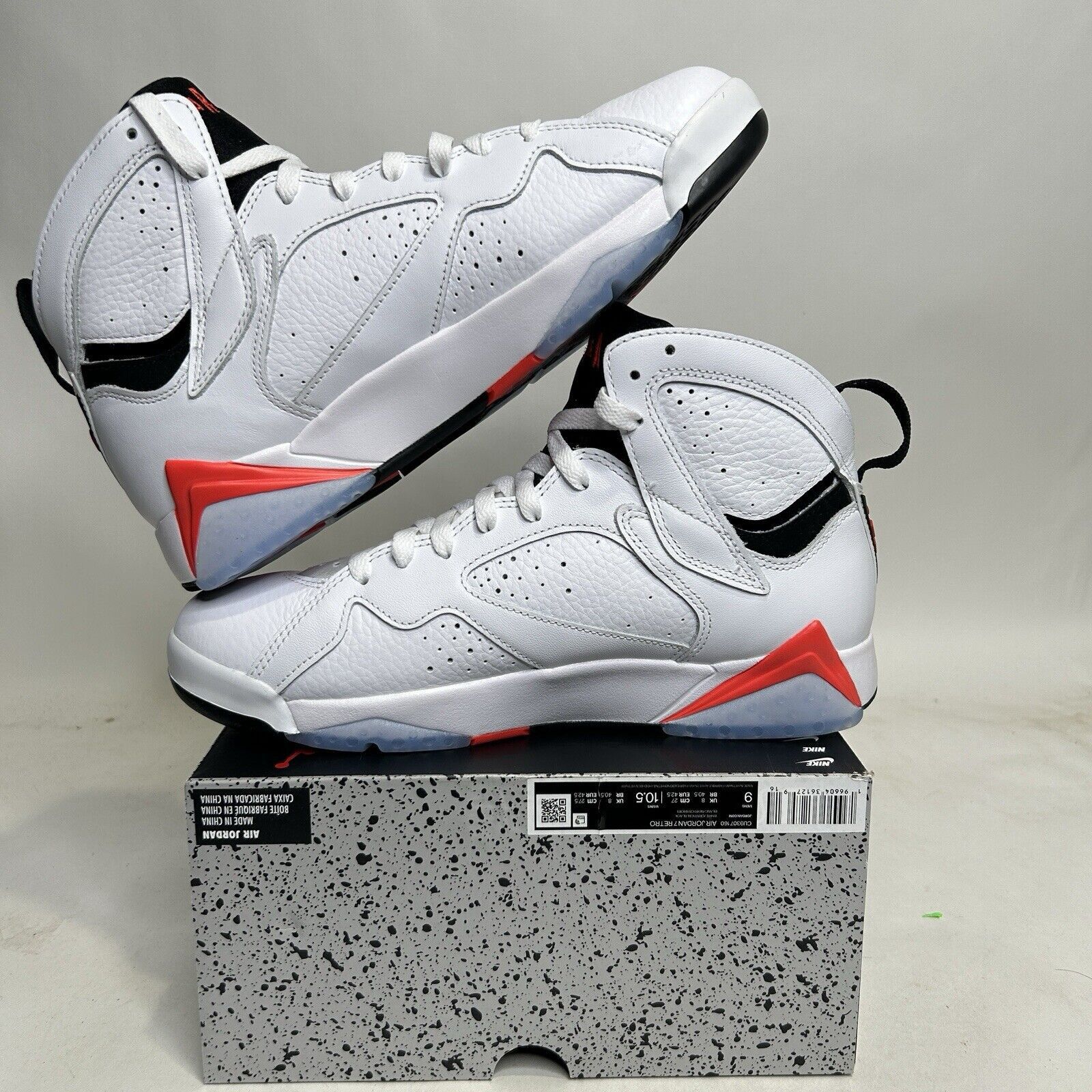 Jordan Brand Nike Air Jordan 7 Retro "White Infrared" 2024 Size US 9 / EU 42 - 3 Thumbnail